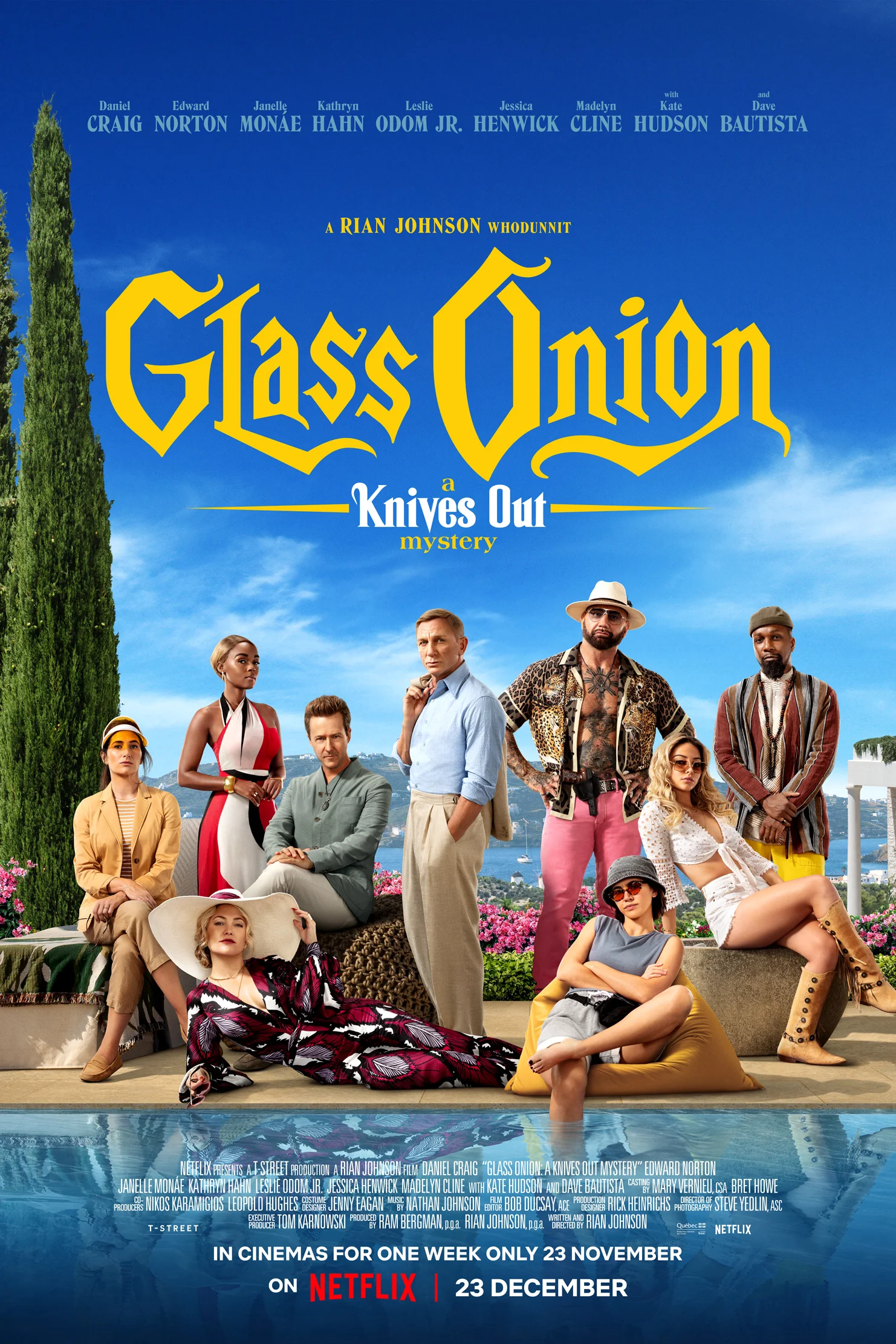 Glass Onion A Knives Out Mystery (2022) ฆาตกรรมหรรษา ใครฆ่าเพื่อน พากย์ไทย HD